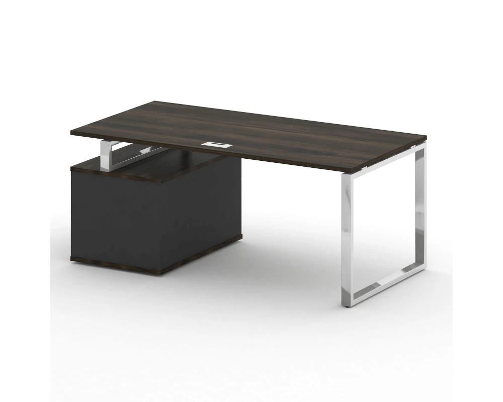 Стол для руководителя с опорной тумбой , правый 180 Shift