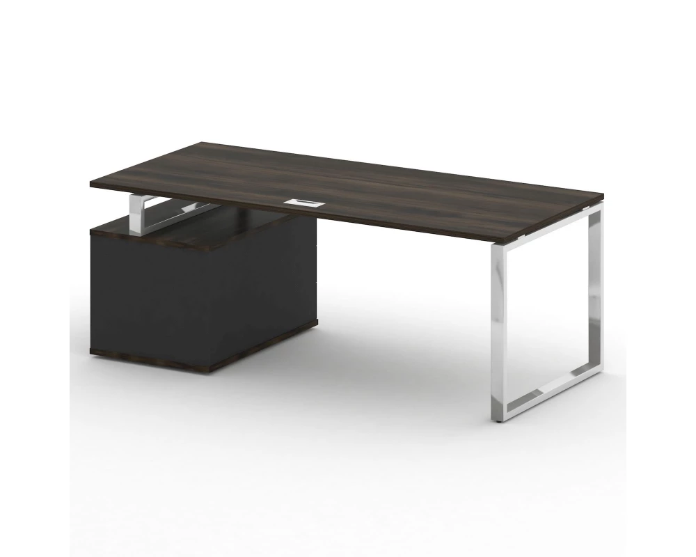 Стол для руководителя с опорной тумбой , правый 200 Shift