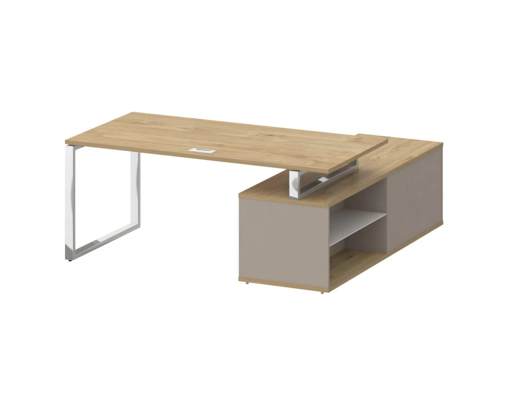 Стол для руководителя с опорной греденцией , левый 180 Shift