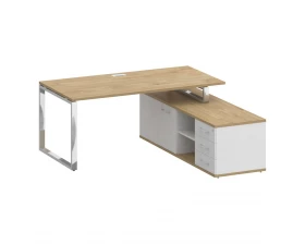 Стол для руководителя с опорной греденцией, правый 180 Shift images