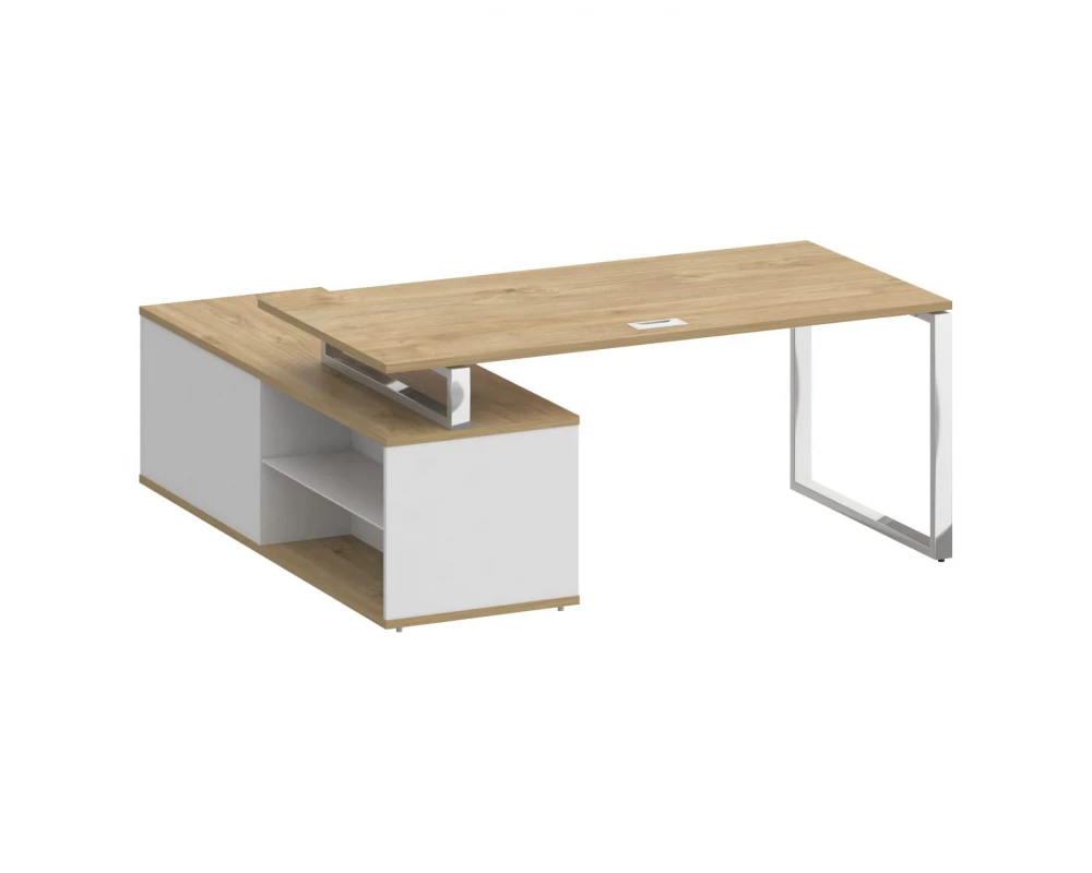 Стол для руководителя с опорной греденцией, правый 180 Shift