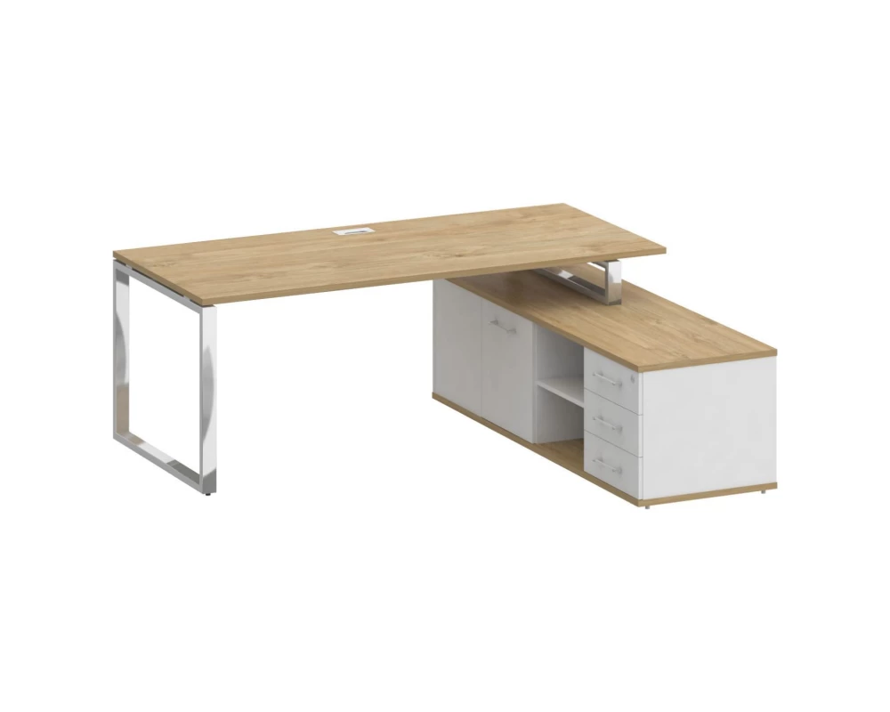 Стол для руководителя с опорной греденцией, правый 200 Shift