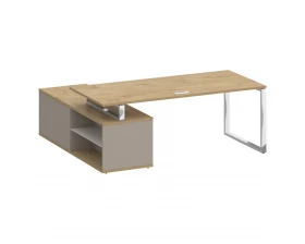 Стол для руководителя с опорной греденцией, правый 200 Shift images