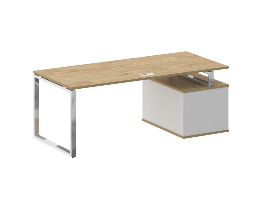 Стол для руководителя с опорной тумбой , левый 200 Shift