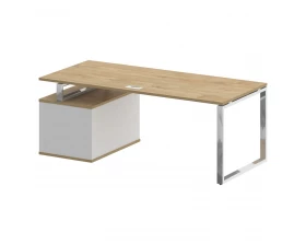 Стол для руководителя с опорной тумбой , правый 200 Shift images