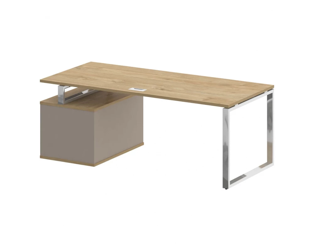 Стол для руководителя с опорной тумбой , правый 200 Shift