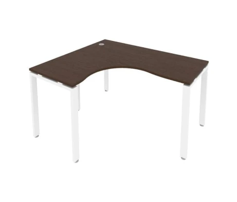 Стол криволинейный левый на П-образном м/к 140x120x75 Метал Систем / Metal System