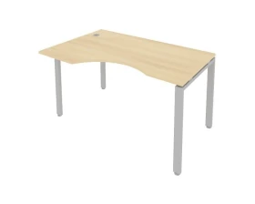 Стол криволинейный левый на П-образном м/к 140x90x75 Метал Систем / Metal System images