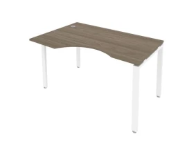 Стол криволинейный левый на П-образном м/к 140x90x75 Метал Систем / Metal System images