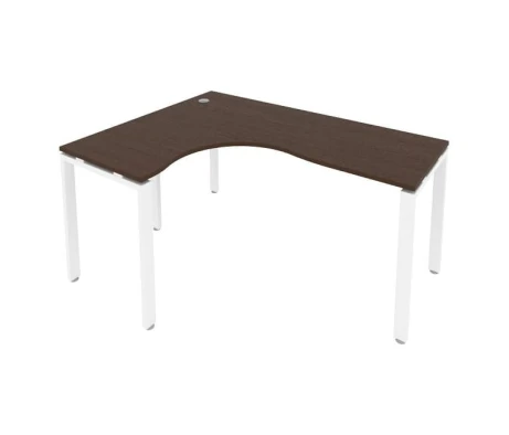 Стол криволинейный левый на П-образном м/к 160x120x75 Метал Систем / Metal System