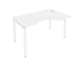 Стол криволинейный правый на П-образном м/к 140x90x75 Метал Систем / Metal System images