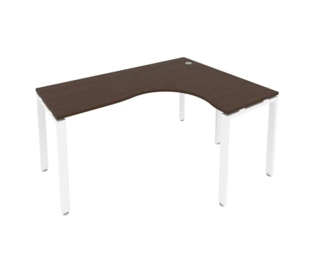 Стол криволинейный правый на П-образном м/к 160x120x75 Метал Систем / Metal System