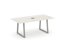 Стол переговорный опоры трапеция с лючком 1980x980x750 Стайл Проджект Директ / Style Project Direct images