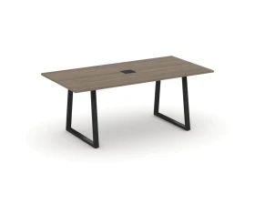 Стол переговорный опоры трапеция с лючком 1980x980x750 Стайл Проджект Директ / Style Project Direct images