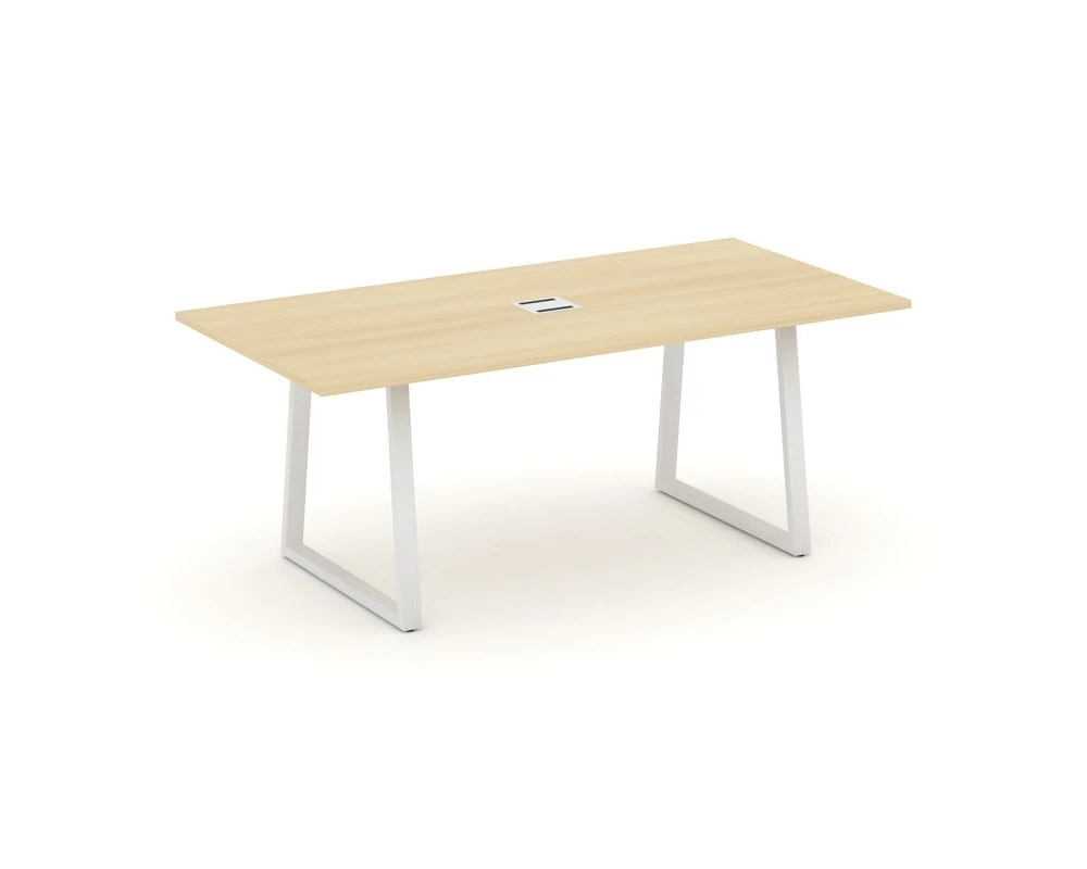 Стол переговорный опоры трапеция с лючком 1980x980x750 Стайл Проджект Директ / Style Project Direct