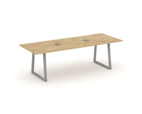 Стол переговорный опоры трапеция с лючком 2580x980x750 Стайл Проджект Директ / Style Project Direct images