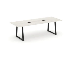 Стол переговорный опоры трапеция с лючком 2580x980x750 Стайл Проджект Директ / Style Project Direct images