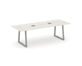 Стол переговорный опоры трапеция с лючком 2580x980x750 Стайл Проджект Директ / Style Project Direct images