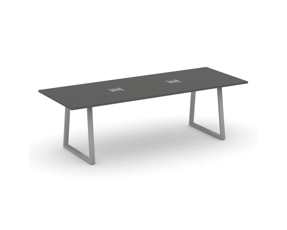 Стол переговорный опоры трапеция с лючком 2580x980x750 Стайл Проджект Директ / Style Project Direct