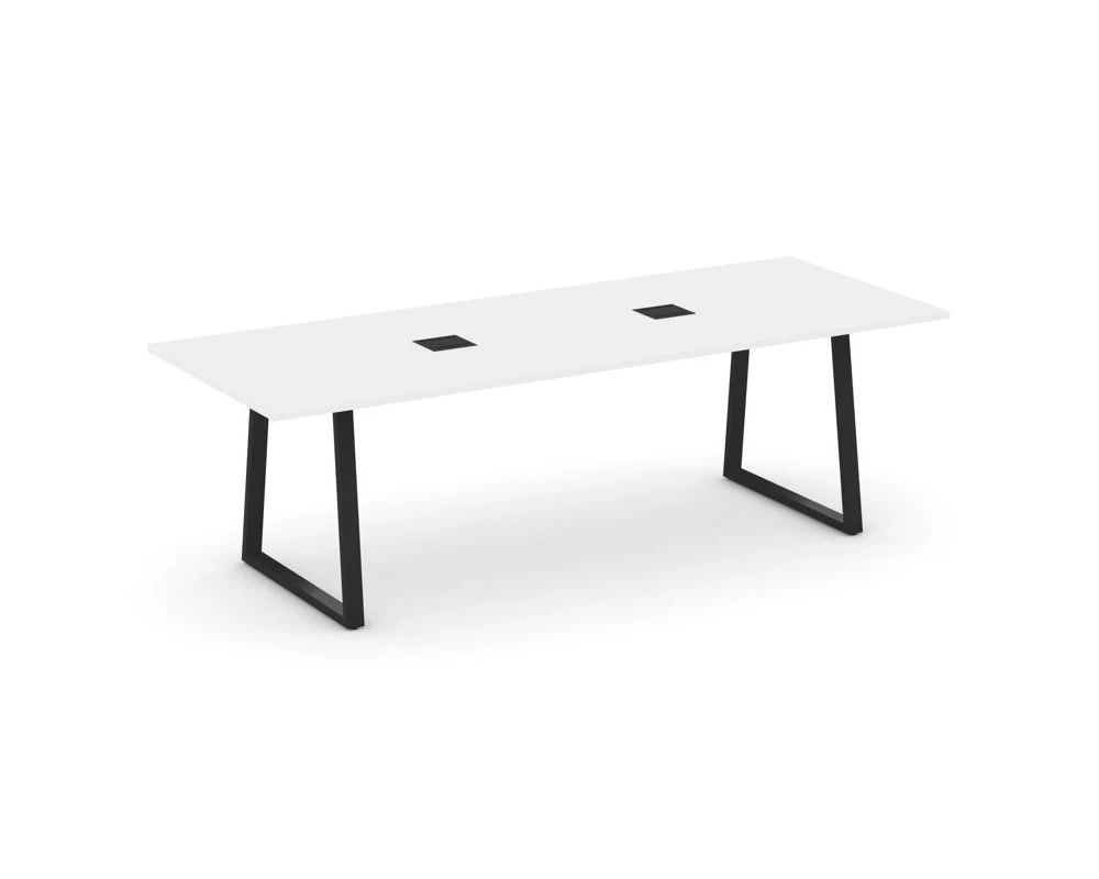 Стол переговорный опоры трапеция с лючком 2580x980x750 Стайл Проджект Директ / Style Project Direct