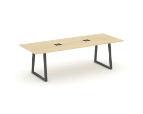 Стол переговорный опоры трапеция с лючком 2580x980x750 Стайл Проджект Директ / Style Project Direct images