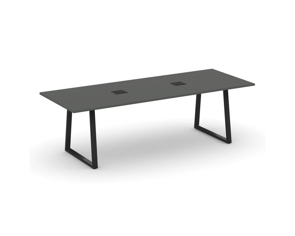 Стол переговорный опоры трапеция с лючком 2580x980x750 Стайл Проджект Директ / Style Project Direct