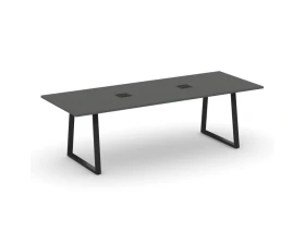 Стол переговорный опоры трапеция с лючком 2580x980x750 Стайл Проджект Директ / Style Project Direct images