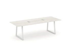 Стол переговорный опоры трапеция с лючком 2580x980x750 Стайл Проджект Директ / Style Project Direct images