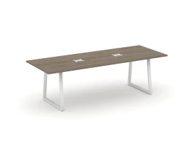 Стол переговорный опоры трапеция с лючком 2580x980x750 Стайл Проджект Директ / Style Project Direct images