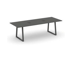Стол переговорный опоры трапеция с лючком 2580x980x750 Стайл Проджект Директ / Style Project Direct images