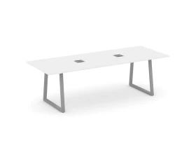 Стол переговорный опоры трапеция с лючком 2580x980x750 Стайл Проджект Директ / Style Project Direct images