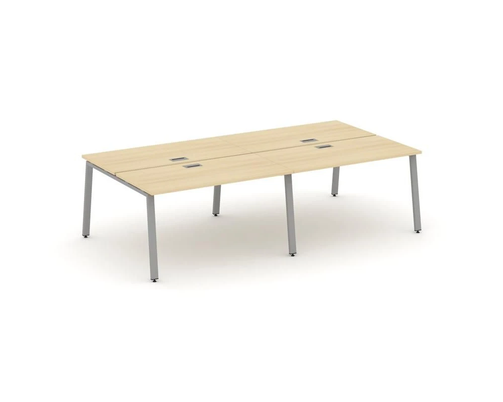 Рабочая станция 2-х сторон. на А-образном каркасе 60 мм 3160х1232х750 Стайл Проджект / Style Project