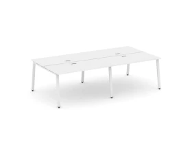 Рабочая станция 2-х сторон. на А-образном каркасе 60 мм 3160х1232х750 Стайл Проджект / Style Project images