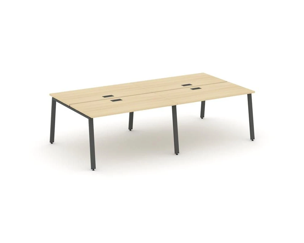 Рабочая станция 2-х сторон. на А-образном каркасе 60 мм 3160х1232х750 Стайл Проджект / Style Project