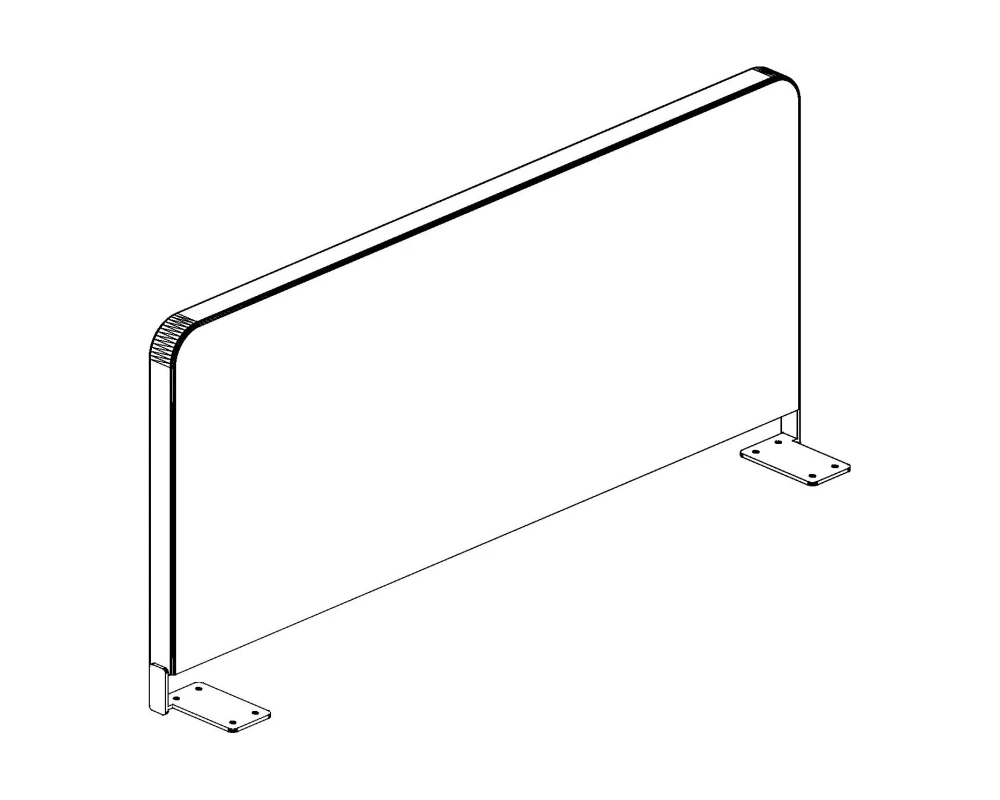 Экран боковой Ткань 800х28х497 Стайл Проджект / Style Project