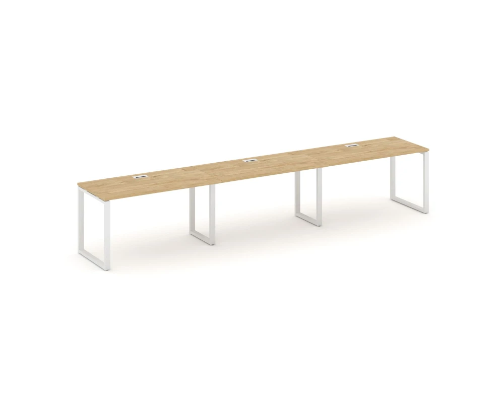 Рабочая станция 1 сторон. на О-образном каркасе 60 мм 4740x800x750 Стайл Проджект / Style Project