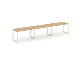 Рабочая станция 1 сторон. на О-образном каркасе 60 мм 4740x800x750 Стайл Проджект / Style Project images