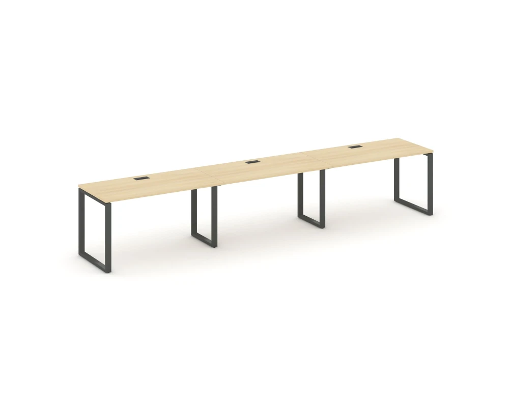 Рабочая станция 1 сторон. на О-образном каркасе 60 мм 4740x800x750 Стайл Проджект / Style Project