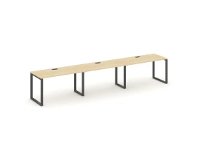 Рабочая станция 1 сторон. на О-образном каркасе 60 мм 4740x800x750 Стайл Проджект / Style Project images