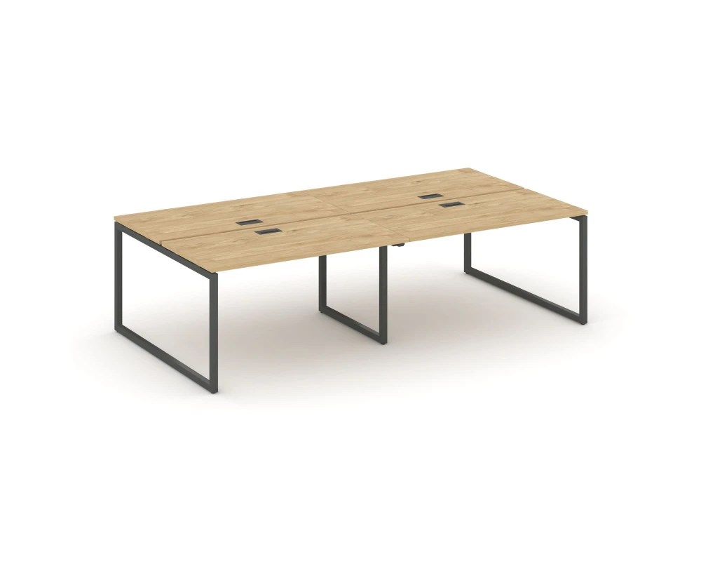 Рабочая станция 2-х сторон. на О-образном каркасе 40 мм 2360x1432x750 Стайл Проджект / Style Project