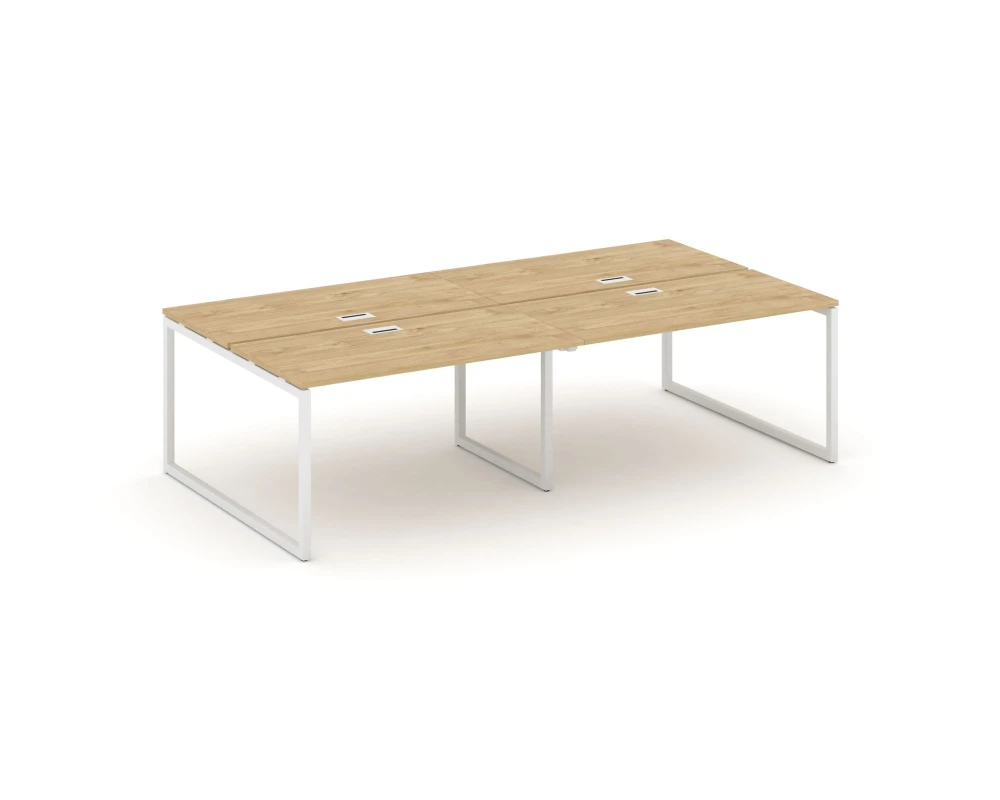 Рабочая станция 2-х сторон. на О-образном каркасе 40 мм 2360x1432x750 Стайл Проджект / Style Project