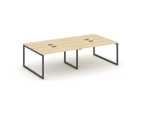 Рабочая станция 2-х сторон. на О-образном каркасе 40 мм 2360x1432x750 Стайл Проджект / Style Project images