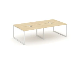 Рабочая станция 2-х сторон. на О-образном каркасе 40 мм 2360x1432x750 Стайл Проджект / Style Project images