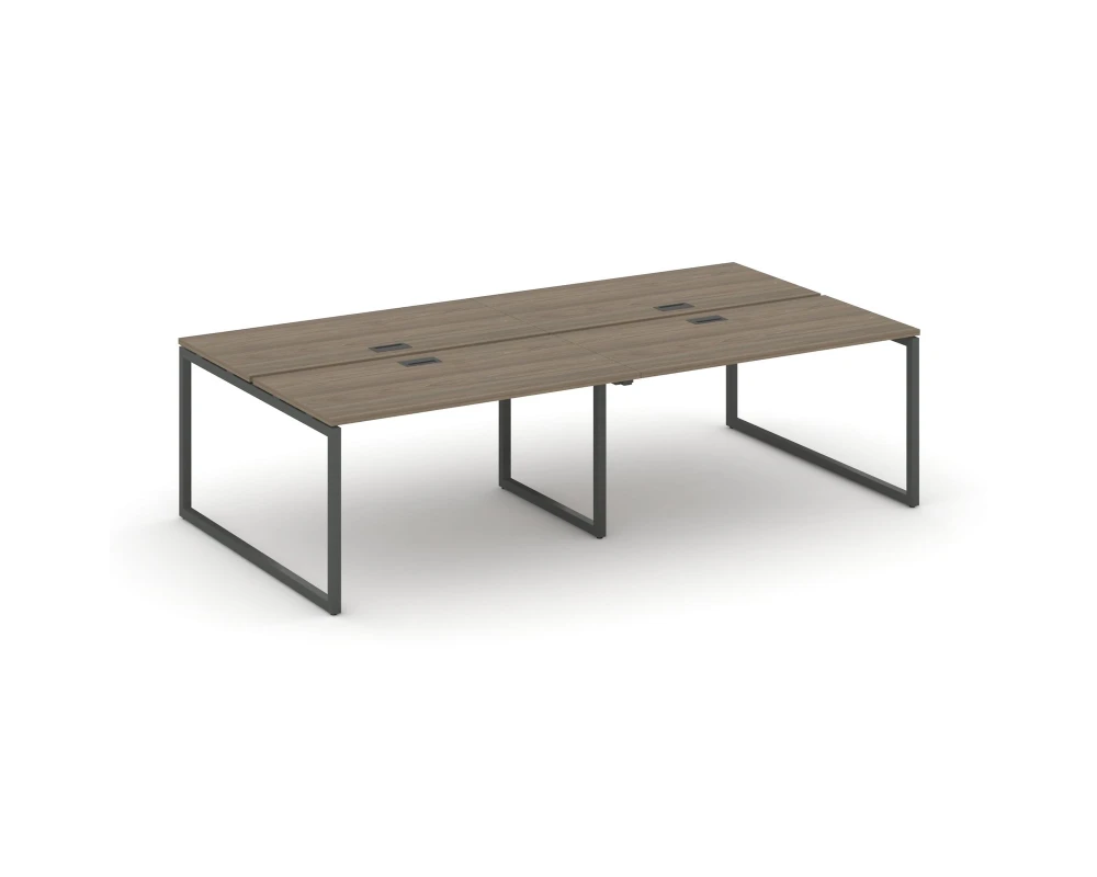 Рабочая станция 2-х сторон. на О-образном каркасе 40 мм 2360x1432x750 Стайл Проджект / Style Project