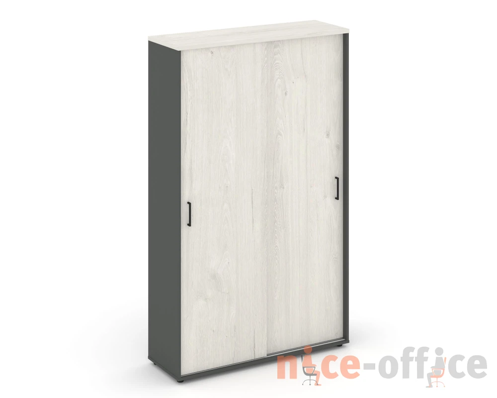 Шкаф-купе комбинир. с полками и выдвижной штангой 1200x400x1982 зад. стенка HDF Стайл Проджект / Style Project