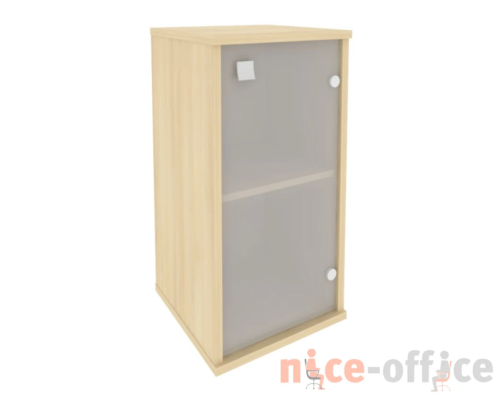 Шкаф низкий узкий 1 низкая дверь стекло правый 412x410x828 Стайл Систем / Style System