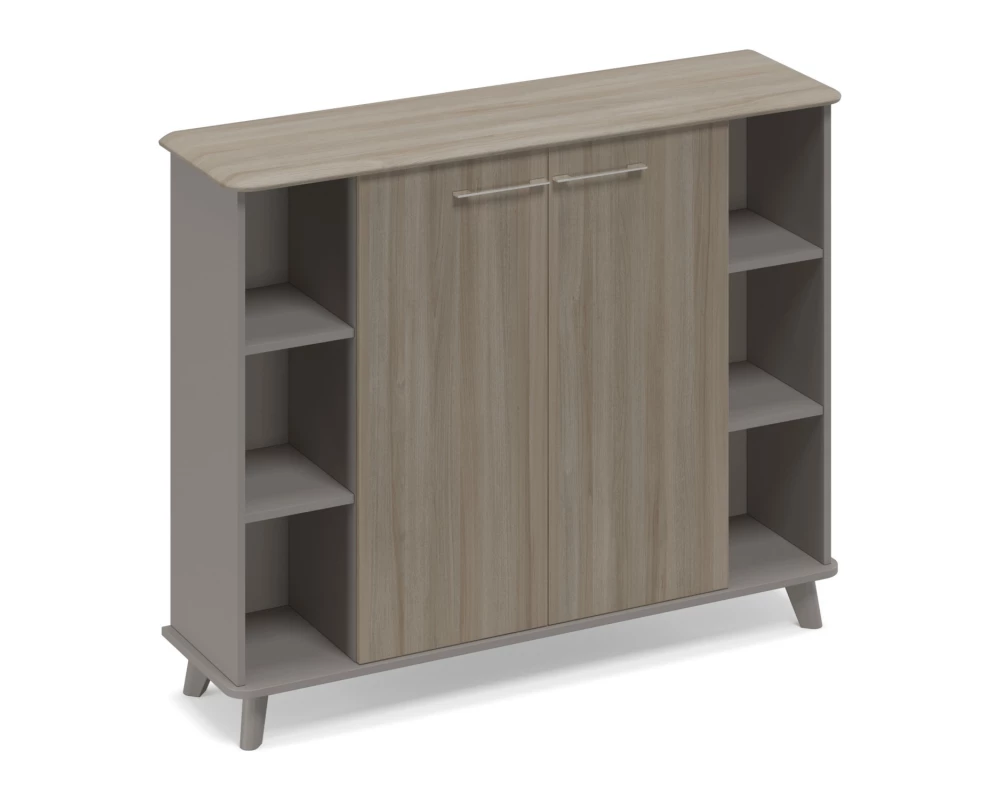 Шкаф средний полузакрытый греденция 150x44x122,4 Time Metal