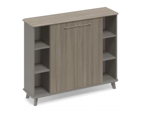 Шкаф средний полузакрытый греденция 150x44x122,4 Time Metal images