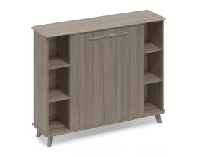 Шкаф средний полузакрытый греденция 150x44x122,4 Time Metal images