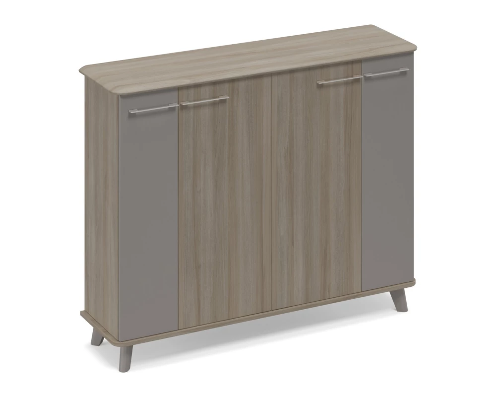 Шкаф закрытый средний греденция Time Metal